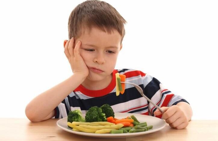 在儿童中，蠕虫病会导致食欲不振
